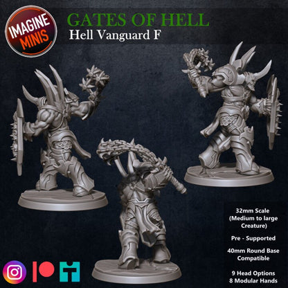 Hell Vanguard - Pose F - Unpainted Miniature