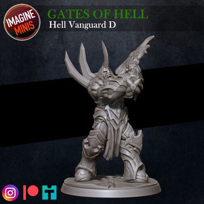 Hell Vanguard - Pose D - Unpainted Miniature