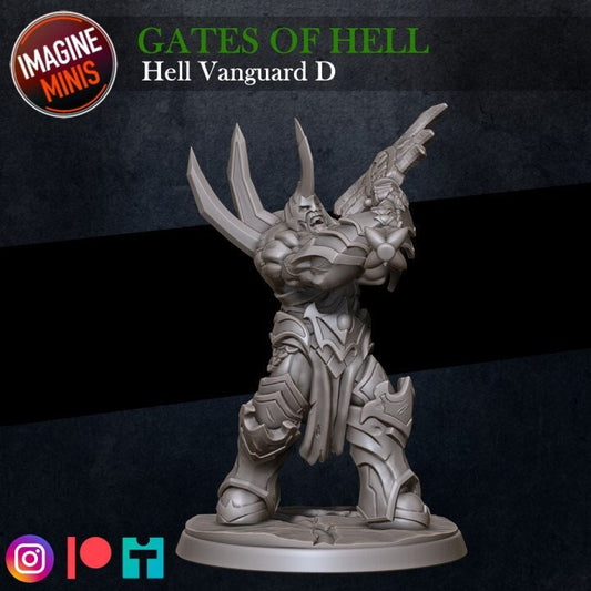 Hell Vanguard - Pose D - Unpainted Miniature