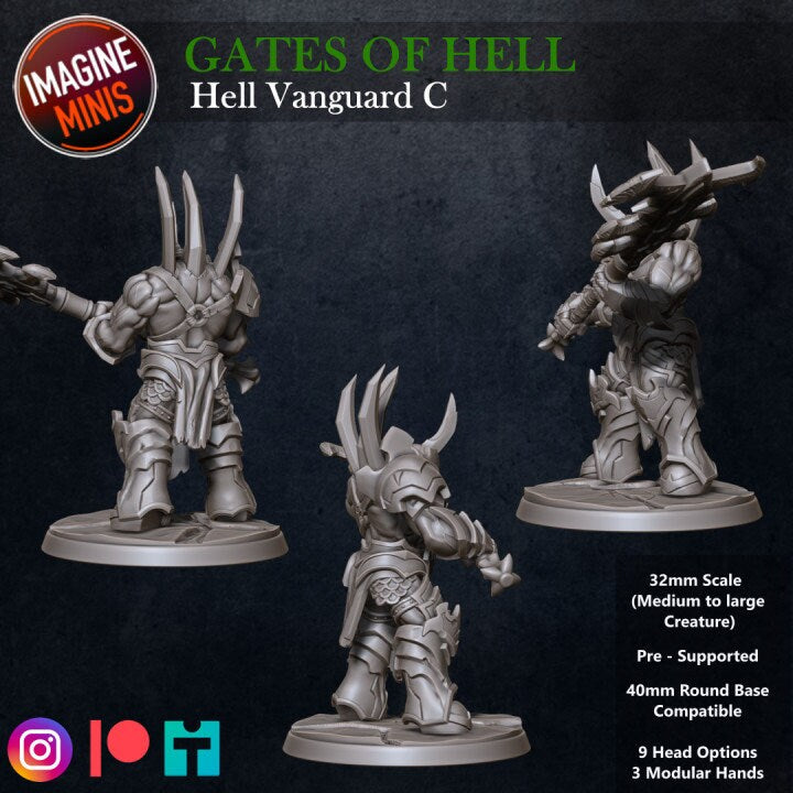 Hell Vanguard - Pose C - Unpainted Miniature