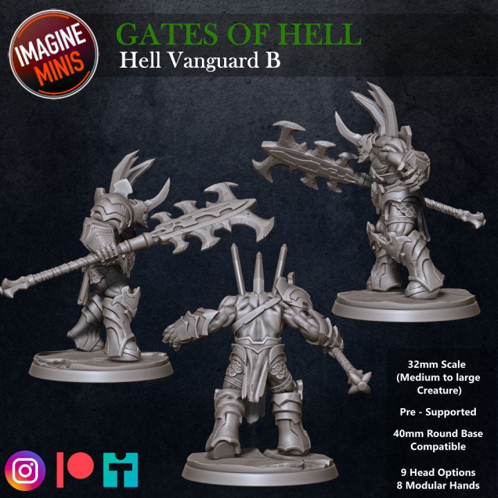 Hell Vanguard - Pose B - Unpainted Miniature