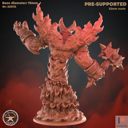 Fire Elemental Lord - Unpainted Miniature