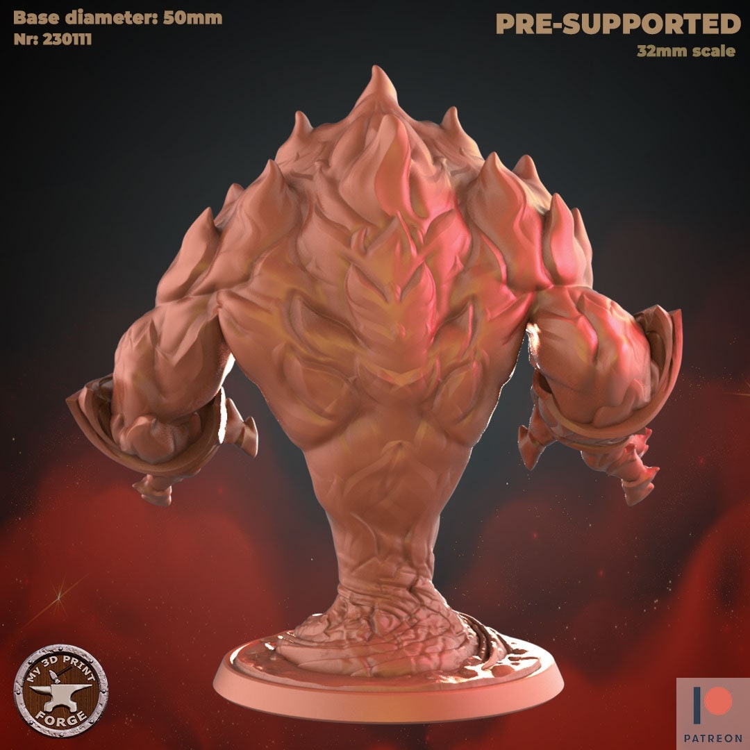 Fire Elemental - Unpainted Miniature