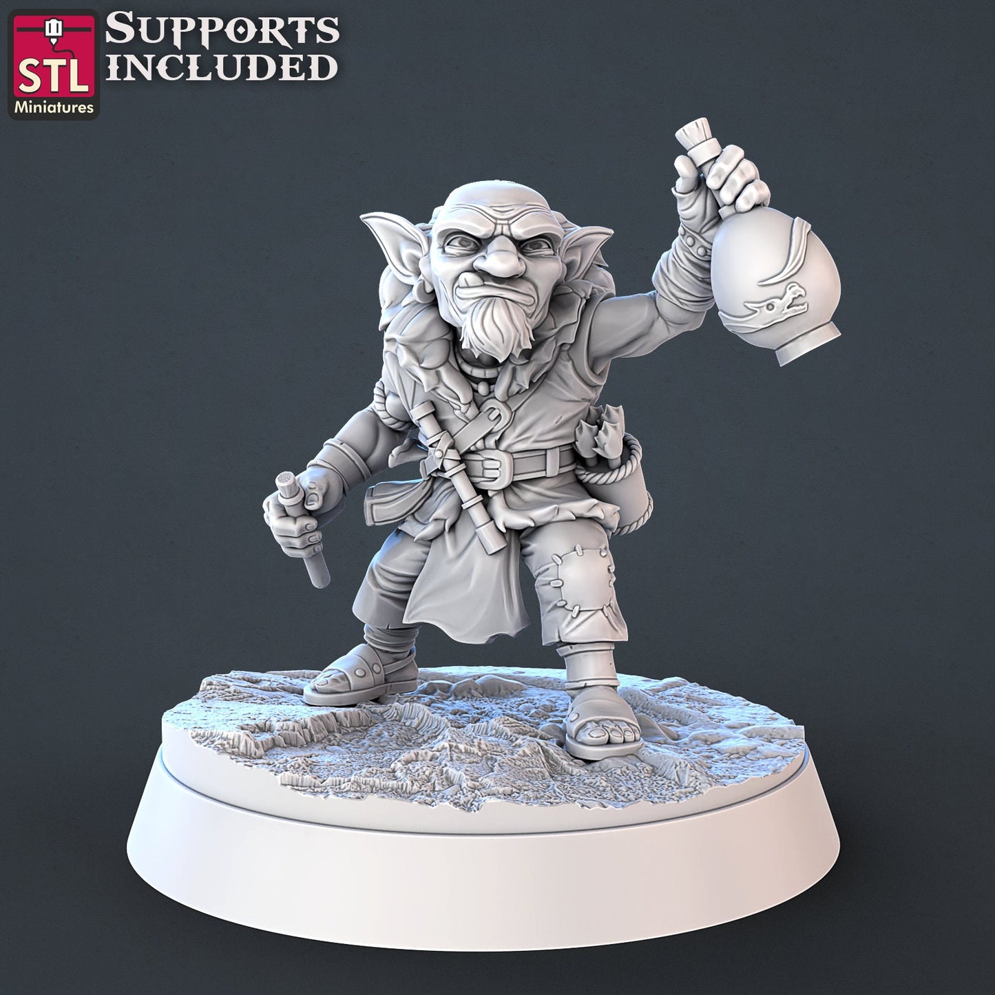 Goblin Alchemist - Unpainted Miniature