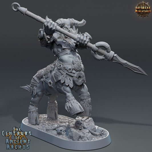 Zaka Ironpike - Centaur Fighter - Unpainted Miniature