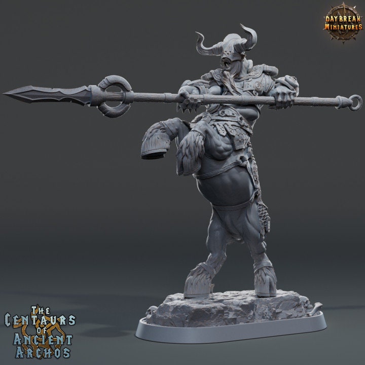 Lancier Tapak Naga - Centaur Fighter - Unpainted Miniature