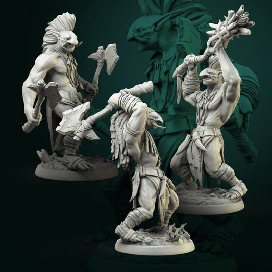 Tribal Troll Set - Unpainted Miniature