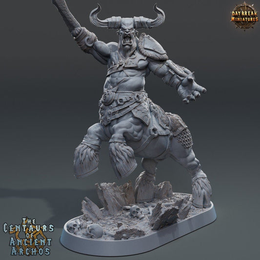 Histram Brawler - Centaur Fighter - Unpainted Miniature