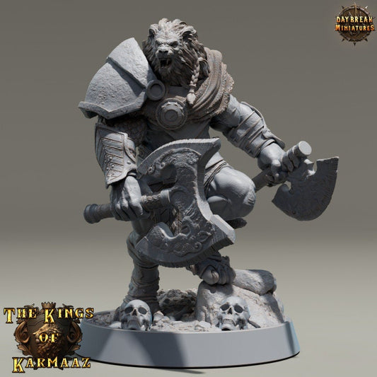 King Heartrender - Lionfolk - Unpainted Miniature