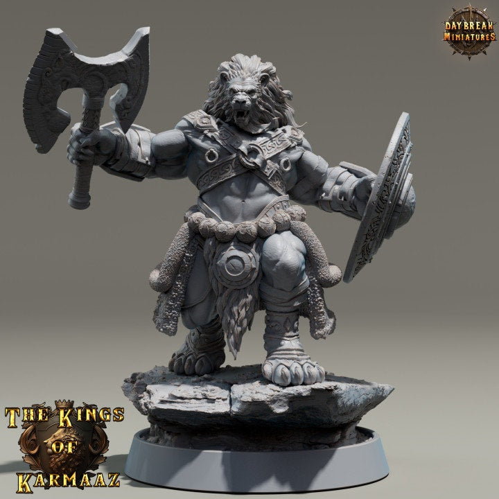 King Dread - Lionfolk - Unpainted Miniature