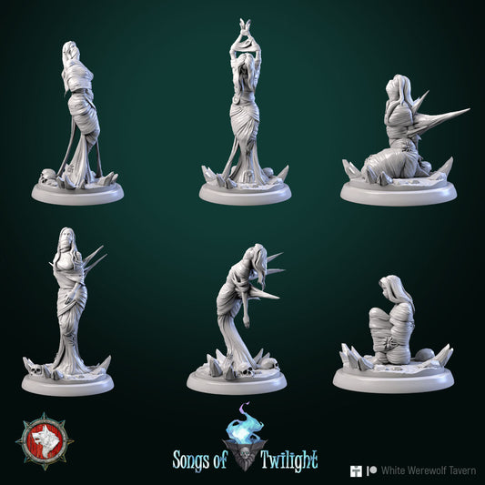 People in Cocoons - Unpainted Miniatures