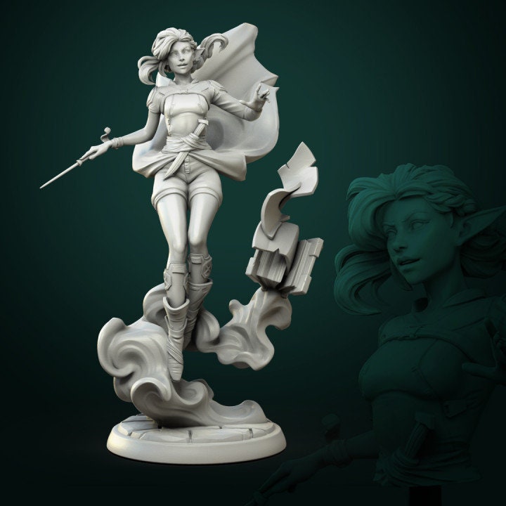 Vaelia Arra - Sorcerer - Unpainted Miniature