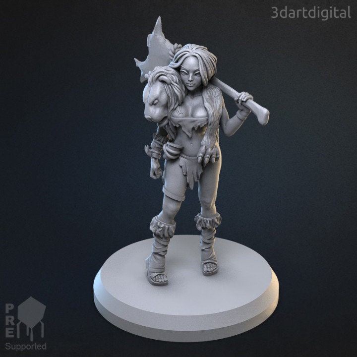 Suraya the Lioness - Unpainted Miniature