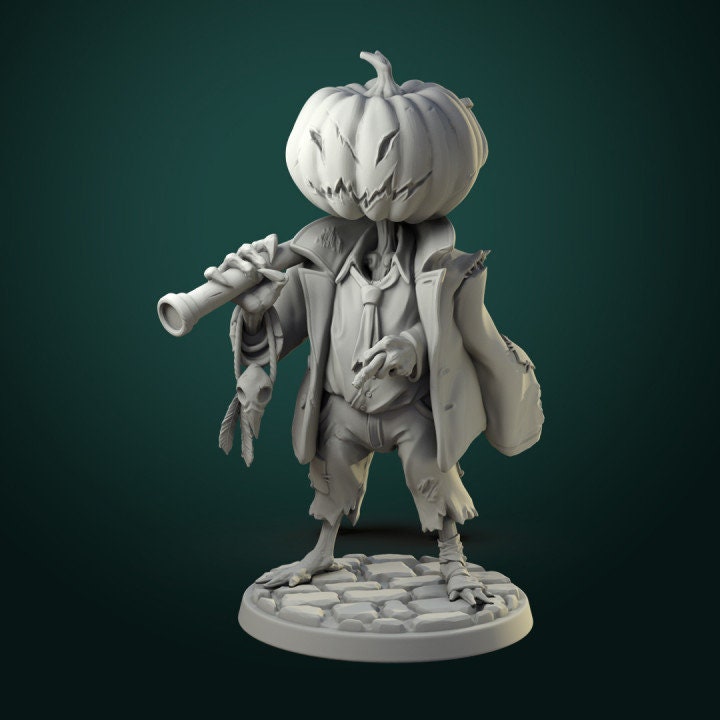 Pumpkin Scarecrow - Unpainted Miniature