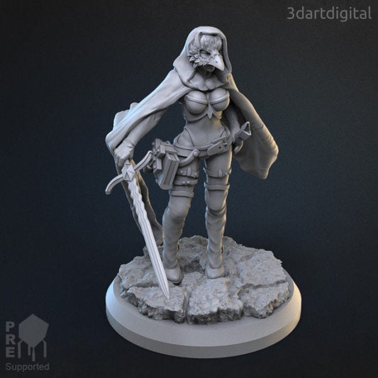 Lady Antigone Angelos - Unpainted Miniature