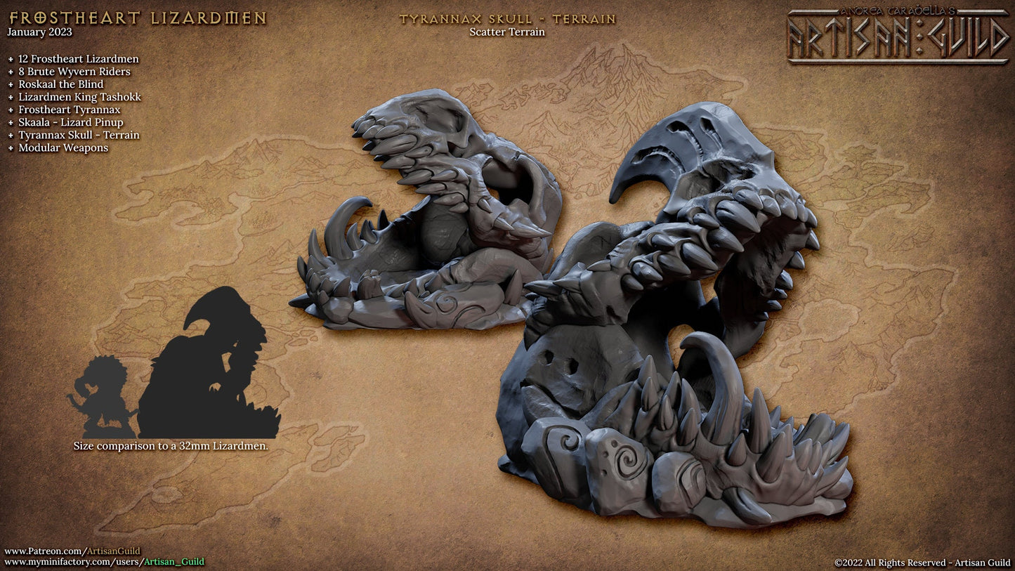 Dinosaur Skull - Unpainted Miniature