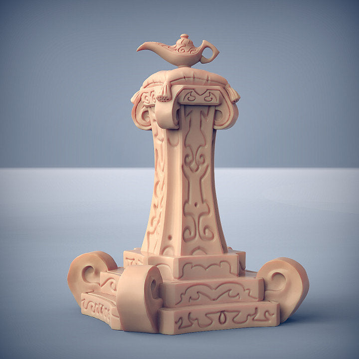 Lamp Altar - Genie Lamp - Unpainted Miniature