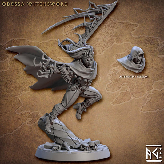 Odessa Witchsword - Arcanist's Guild Set - Unpainted Miniature