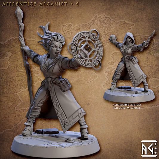 Arcanist's Apprentice - Pose E - Unpainted Miniature