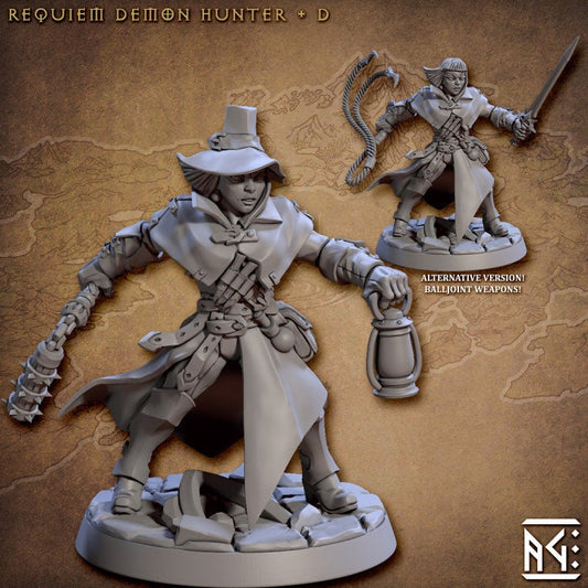 Requiem Demon Hunters - Pose D - Unpainted Miniature