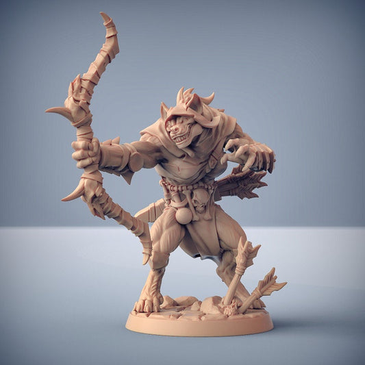 Binegnasher Gnoll - Pose F - Unpainted Miniature