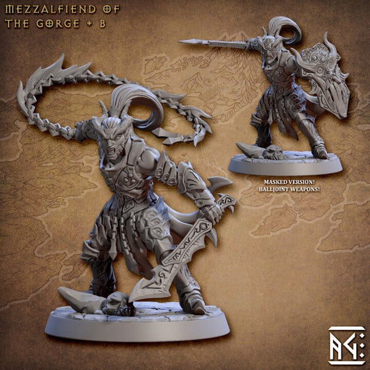 Mezzalfiend of the Gorge - Pose B - Unpainted Miniature