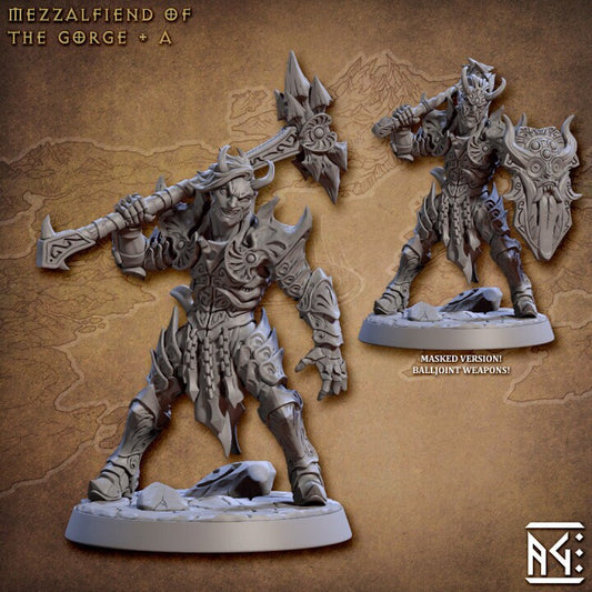 Mezzalfiend of the Gorge - Pose A - Unpainted Miniature