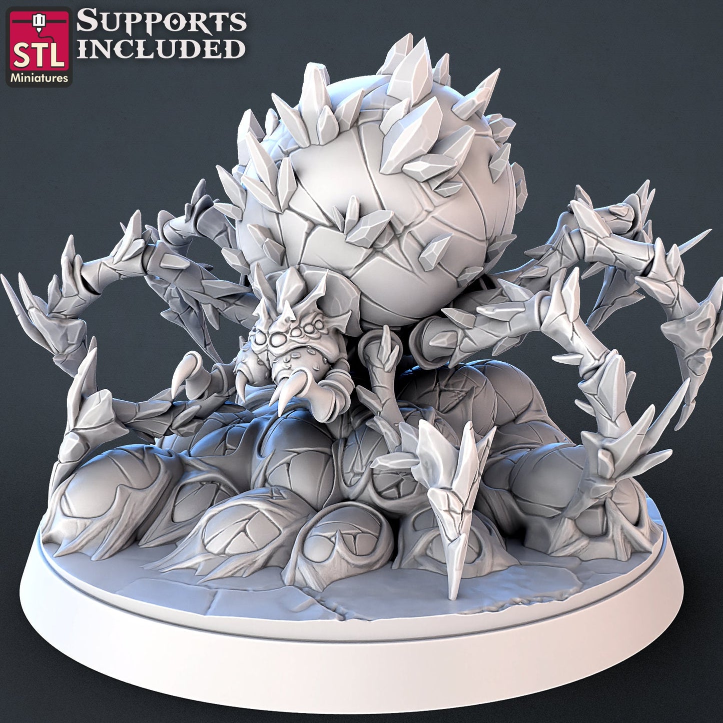 Ice Spider - STL Miniatures - Unpainted Miniature