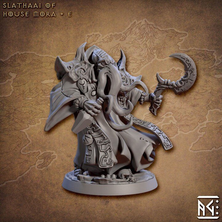 Slathaai of House Mora - Pose E - Artisan Guild - Unpainted Miniature