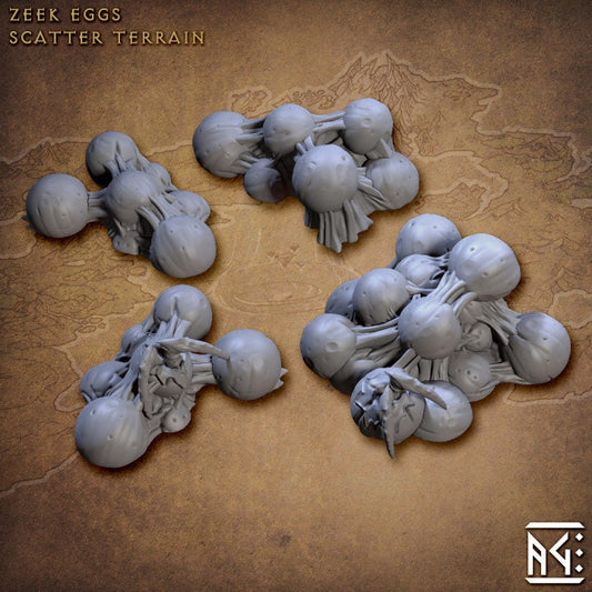 Zeek Eggs - Egg Sacs - Unpainted Miniature