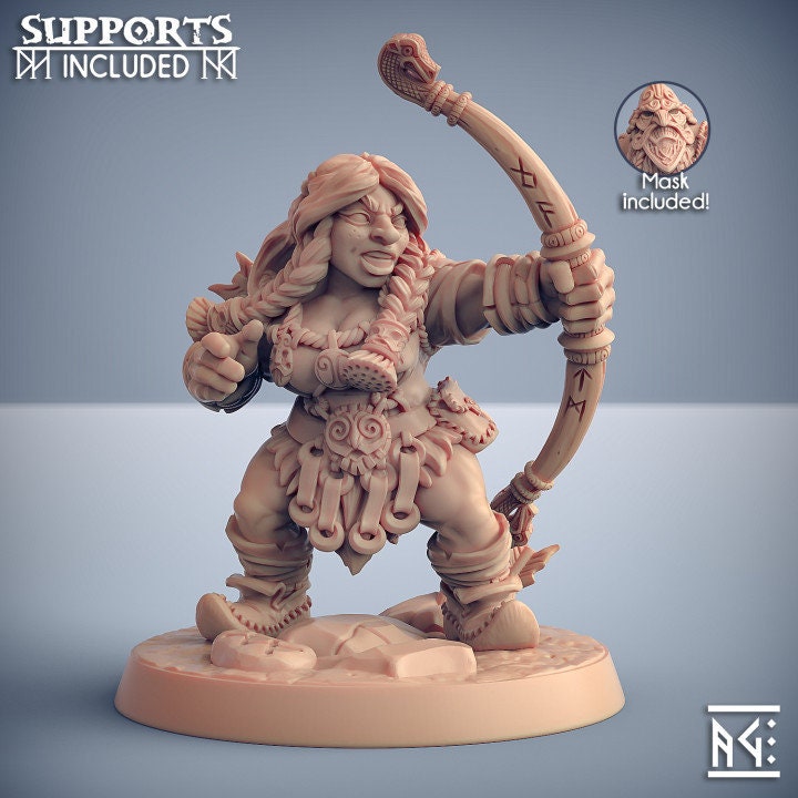 Dwarven Mountaineers of Skutagaard - Pose F - Artisan Guild - Unpainted Miniature