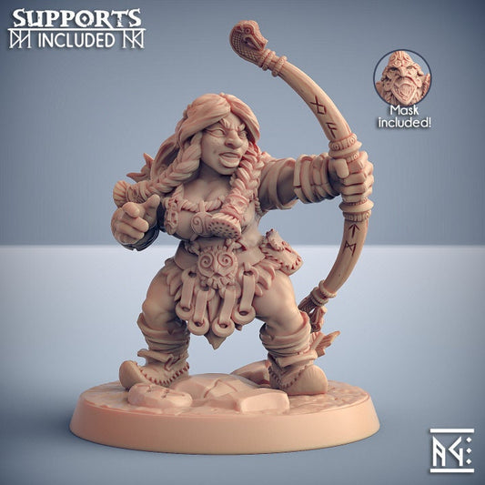 Dwarven Mountaineers of Skutagaard - Pose F - Artisan Guild - Unpainted Miniature