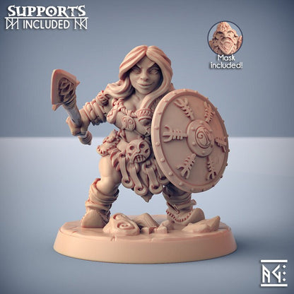 Dwarven Mountaineers of Skutagaard - Pose D - Artisan Guild - Unpainted Miniature