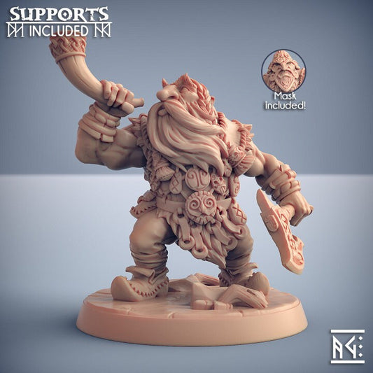 Dwarven Mountaineers of Skutagaard - Pose A - Artisan Guild - Unpainted Miniature