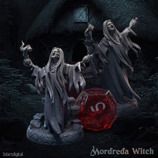 Mordreda, the Old Witch - Unpainted Miniatures