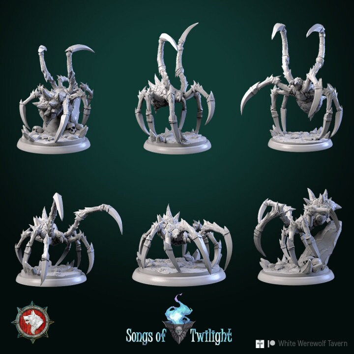 Spiders - Unpainted Miniatures