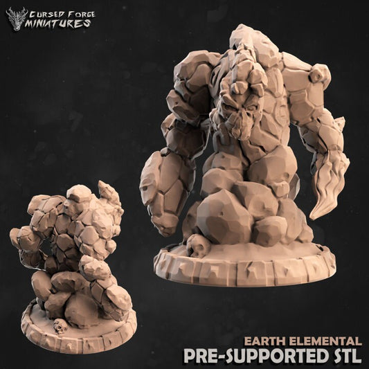 Earth Elemental - Unpainted Miniature