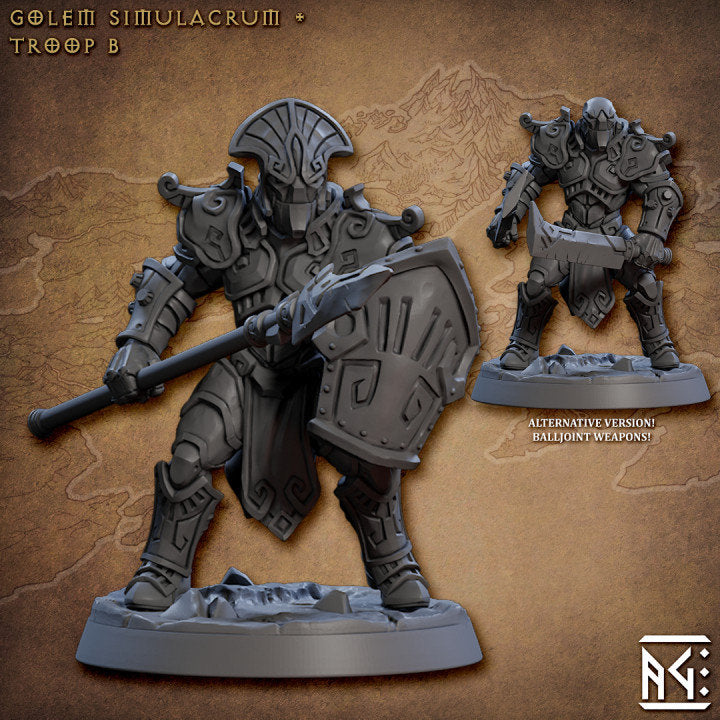 Golem Simulacrum Troop - Pose B - Unpainted Miniature