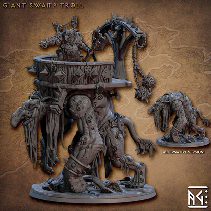 Giant Swamp Troll - Faldorn Goblin Set - Unpainted Miniature