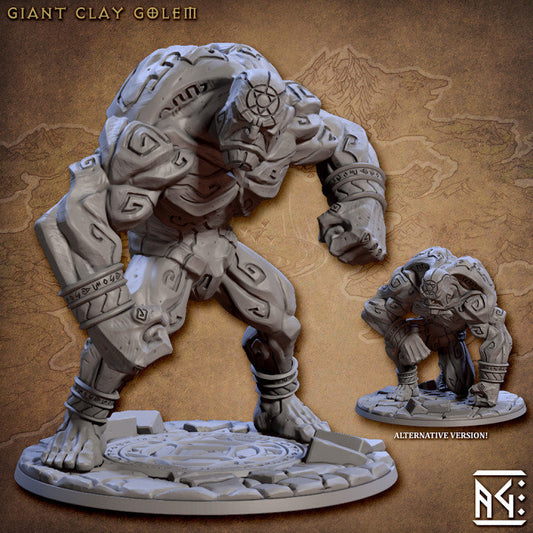 Giant Clay Golem - Unpainted Miniature