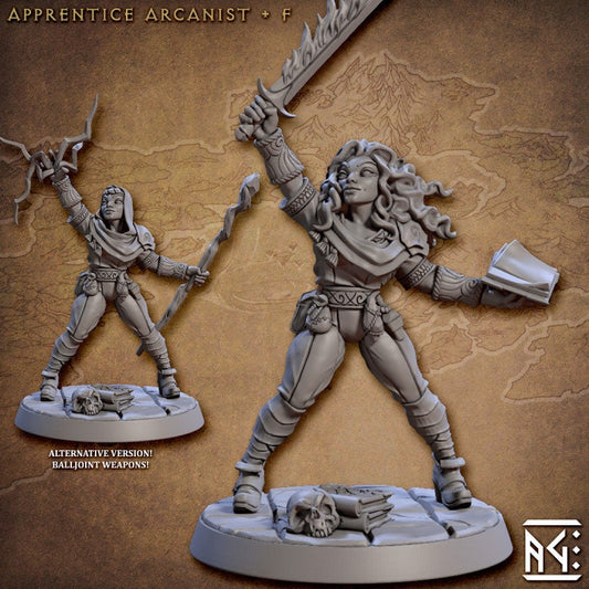 Arcanist's Apprentice - Pose F - Unpainted Miniature