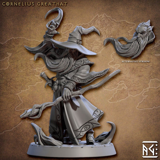 Cornelius Greathat - Arcanist's Guild Set - Unpainted Miniature