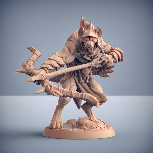 Bonegnasher Gnoll - Pose E - Unpainted Miniature