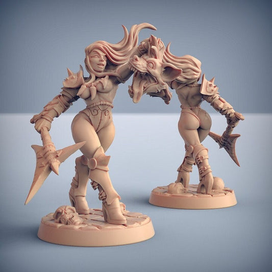 Perris Gnollslayer - Pinup - Unpainted Miniature