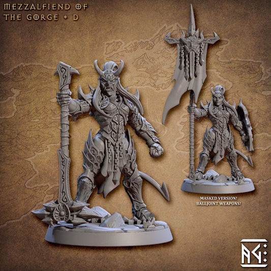 Mezzalfiend of the Gorge - Pose D - Unpainted Miniature