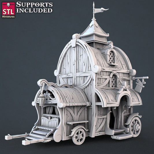 Magician's Wagon - Carnival Set Vol 2 - Unpainted Miniature