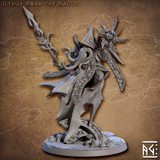 Ilthus Mora the Magus - Slathaai of House Mora Set by Artisan Guild - Unpainted Miniature