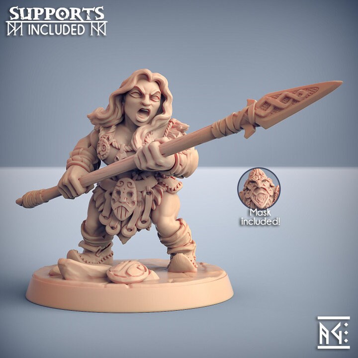 Dwarven Mountaineers of Skutagaard - Pose E - Artisan Guild - Unpainted Miniature