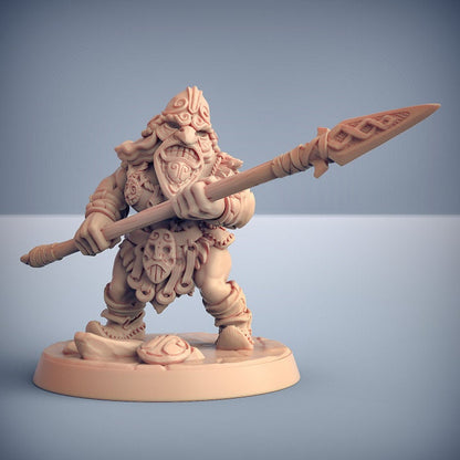 Dwarven Mountaineers of Skutagaard - Pose E - Artisan Guild - Unpainted Miniature