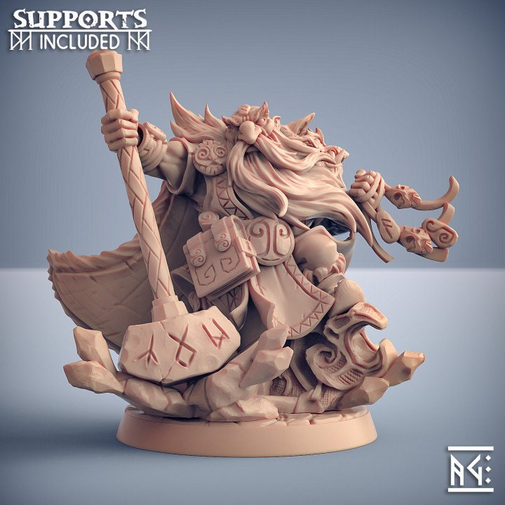 Ulfgar Runekeeper - Dwarven Mountaineers of Skutagaard - Artisan Guild - Unpainted Miniature